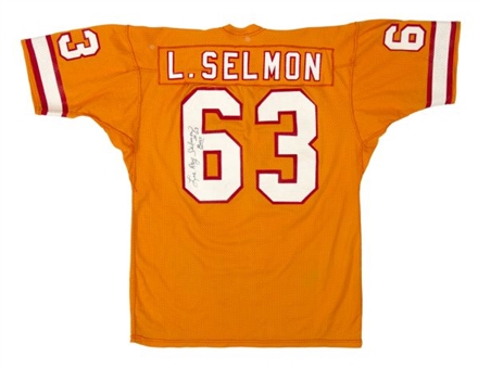 1976-80 Lee Roy Selmon Game Worn and Signed Tampa Bay Buccaneers Home Jersey (MEARS)